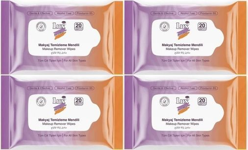 Lux Makyaj Temizleme Mendili Havlu 80 Yaprak (4PK*20)