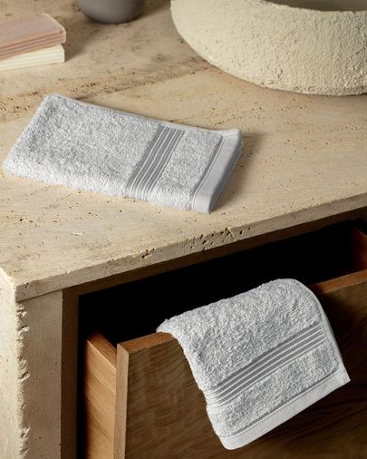 Madame Coco 8684427175521 Clarette 2'li Pamuklu El Havlusu - Soft Gri - 30X46 Cm
