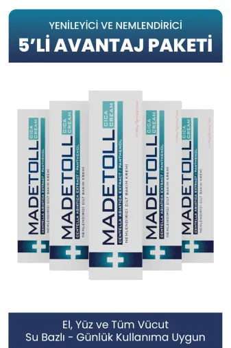 Madetoll 5'litaze-madetoll30gr Cilt Yenileyici, Nemlendirici Krem 30 Gr 5'li Avantaj Paketi