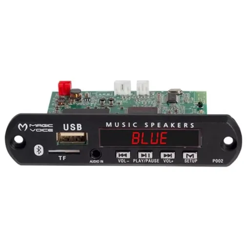 Magicvoice Mp5 Usb-sd-mmc-bluetooth 12v-500ma Kumandalı Çevirici Dijital Video Player Board