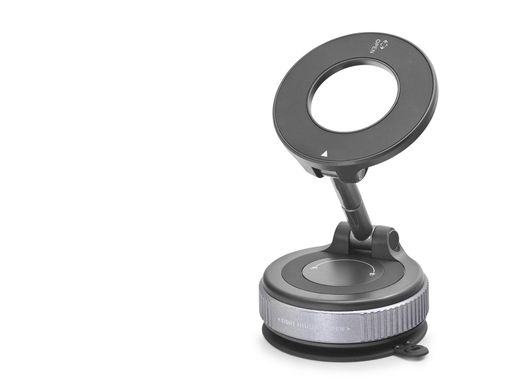 Magsafe Uyumlu Manyetik Vantuzlu 360° Döner Araç Içi Telefon Tutucu Metal - Siyah HDX8028