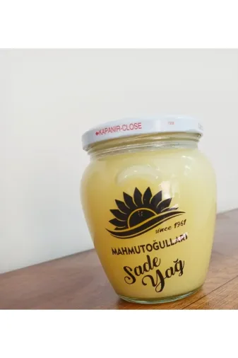 MAHMUTOĞULLARI SADE YAĞ 3498555585955 Sadeyağ 500 Gr Coğrafi Işaretli Şanlıurfa Gezici Ineklerin Tereyağından Üretilmiştir.