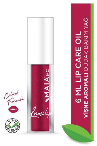 Maia mc maıavişne105 Lumilip Parlatıcı Ve Nemlendirici Dudak Bakım Yağı - Vişne Aromalı Lip Gloss 6Ml