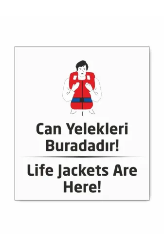 Makri canyelekleriburadadir Can Yelekleri Buradadır Levhası