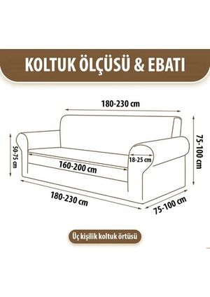 Mandaş Sakallı Şönil Kaymaz Koltuk Örtüsü Kol Örten 2 Lİ -Zigzag GRİ