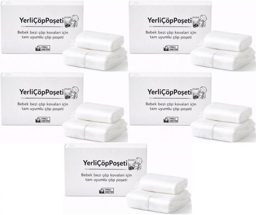 Mandaş Tommee Tippee Twist & Click Çöp Poşeti Tam Uyumlu Yerli (3 Lü Yedek Set) KOVASIZ (5 Li Set)