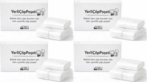 Mandaş Tommee Tippee Twist & Click Çöp Poşeti Tam Uyumlu Yerli (3 Lü Yedek Set) KOVASIZ (4 Lü Set)