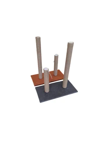 markapet 12688-3 İkili Kedi Tırmalama Tahtası 40 Cm - 70 Cm Çeşitli Renklerde