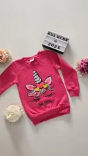 Markasız Kız Çocuk Sweat