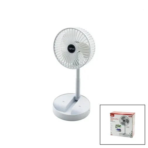MASA ÜSTÜ VANTİLATÖR USB ŞARJLI KATLANIR FAN=16.4CM - UZAYAN AYAK=12.5-19CM 180 DERECE DÖNEBİLEN TELEFONLUKLU BWFN-11 (4745)