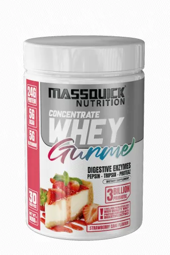 massquick MQ-GWHEY-SC-30 Whey Protein Çilekli Pasta Aromalı - 900G - 30 Servis