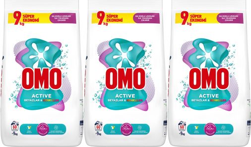 Matik Toz Çamaşır Deterjanı 27KG Beyazlar ve Renkliler (180 Yıkama) (3PK*9KG)