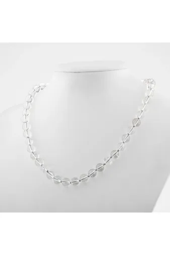 Mavera Doğaltaş PRA-8816394-0239999 Kristal Kuvars 6 Mm Düğümlü Doğal Taş Kolye