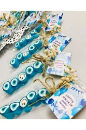 Mavi Nazar Temalı Doğum Günü, Babyshower, Düğün, Sünnet, Mevlüt, Yaş Günü Şekeri 25 Adet