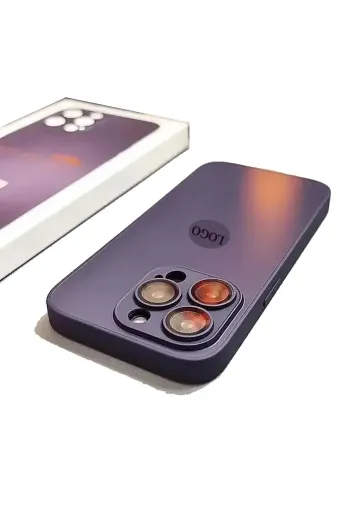 MEKs AGGLASS-MOR11 Apple Iphone 11 Uyumlu Ag Glass Buzlu Lens Korumalı Cep Telefonu Kılıfı Yeni