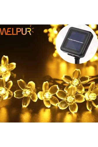 MEKs TTT-24242410230 Solar Çiçekli Dekoratif 30 Led Bahçe Lambası