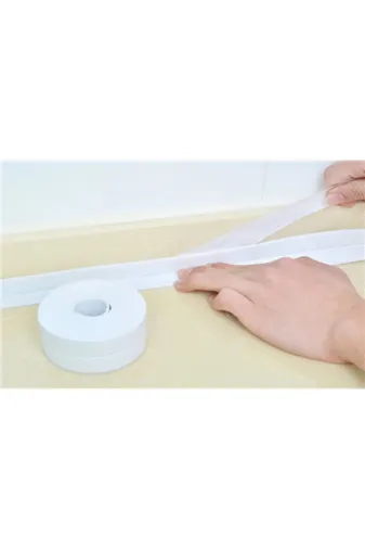 MEKs TTT-24242412308 Beyaz Su Sızdırmaz Lavabo Kenar Bandı (Kutusuz)(3.2M)