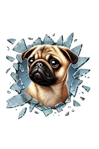 MEKs TTT-24242416939 Fulcar French Bulldog Araç Stickerı