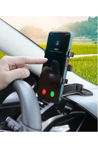 MEKs TTT-24242443139 Araba Gösterge Üstüne Takılan 360 Oynar Başlıklı Telefon Tutucu