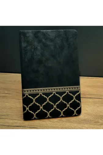 MEKs TTT-24242451623 Gold İşlemeli Siyah Deri Defter