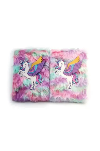 MEKs TTT-24242452150 Unicorn Tasarımlı Peluş Hatıra Defteri