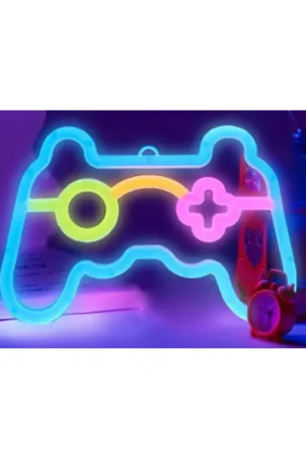 MEKs TTT-24242452669 Oyun Konsolu Tasarımlı Neon Led