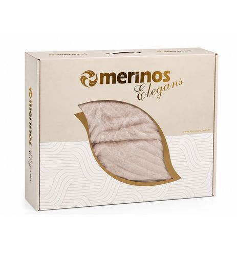 Merinos Elegans Kalın Embos Tek Kişilik Kutulu Battaniye (160x220) - Köpük