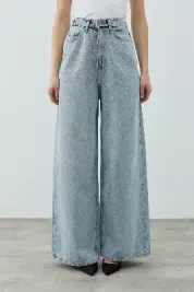 Merwish Taşlı Very Shiny Denim Pantolon 1770 Füme