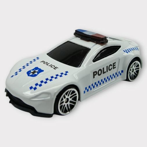 Metal Mini Polis Arabası 8 cm - Polis - 5 - 1 ADET