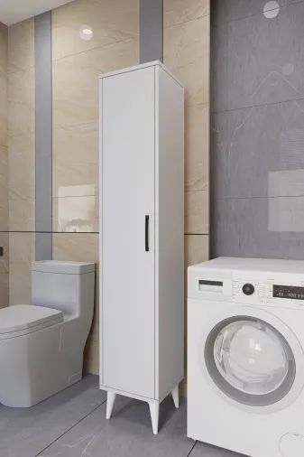 Mirobi Mrb-Tndm-Bny-Dlb Tandem Çok Amaçlı Dolap Banyo Dolabı Beyaz