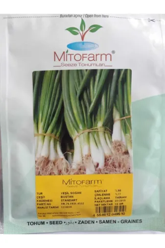Mitofarm Tohumculuk BTM001YSN Mitofarm Yeşil Soğan Tohumu 10Gr