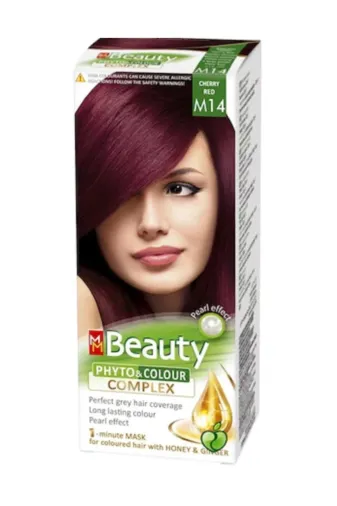 MM Beauty 3110414 Beauty Bitkisel Saç Boyası (M14 & Vişne Kızıl)