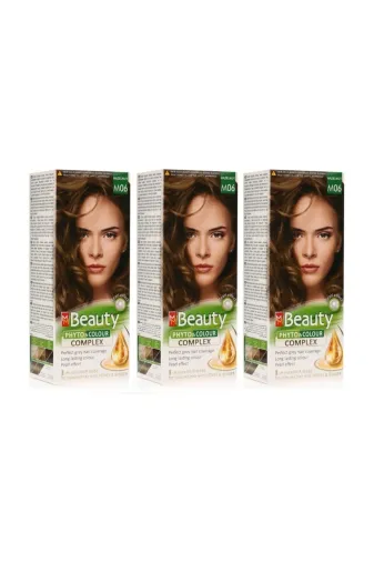 MM Beauty MMB-M06 Bitkisel Saç Boyası M06 Fındık Kabuğu 3 Adet