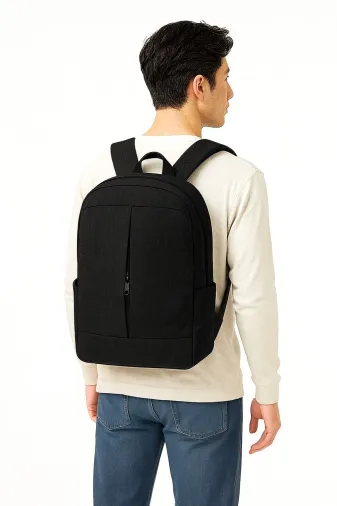 Moda West TYC00784033846 Laptop Çantası 15.6'' Inç Siyah Laptop Sırt Çantası Notebook Çantası Laptop Evrak Çantası