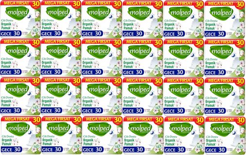 Molped Pure&Soft Hijyenik Ped Gece 720 (24PK*30) Adet Mega Pk