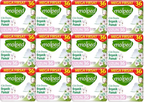 Molped Pure&Soft Hijyenik Ped Uzun 432 (12PK*36) Adet Mega Pk