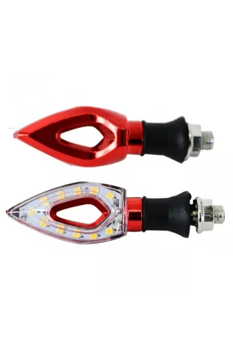 Monero 56826 Rt-072 Led Sinyal [Sarı Işık] [Takım] Kırmızı - E Belgeli