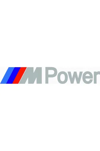 Monero MPW01 M Power Sticker Otomobil- Motosiklet Sticker Gri 6.5 X 40Cm
