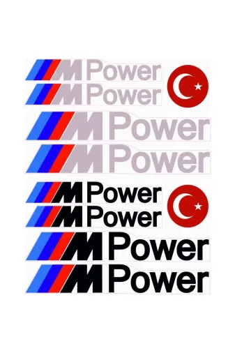 Monero MPW1 Mpower A4 Sticker Seti 8 Parça