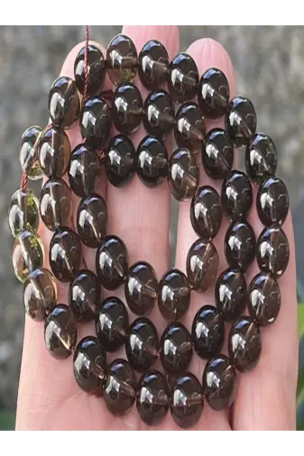 Moonstar Jewelry MSD-Dizi001 Dumanlı Kuvars Taşı Doğal Taş Dizi 8Mm