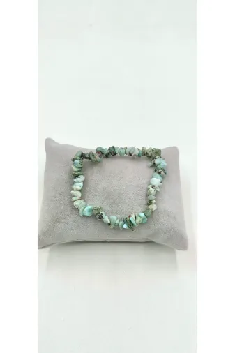Moony Stone LRMRKRKBLK Larimar Kırık Taş Doğal Taş Kadın Bileklik