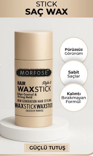 Morfose morfstic Stick Saç Wax 55 Gr - Saç Sabitleyici, Güçlü Tutuş
