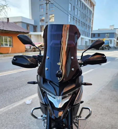 MOTOCAM Voge DS 300 Ön Cam 2021-2026 Model 55cm Siyah Renkli 4mm