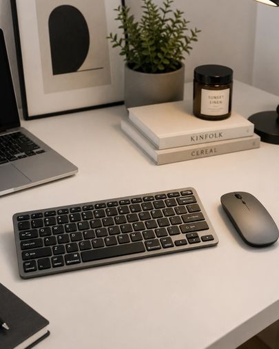 motto ticaret 126935819 Mey İthalat Sessiz Kullanım Sunan Bluetooth Klavye Mouse Seti Çoklu Cihaz Uyumlu