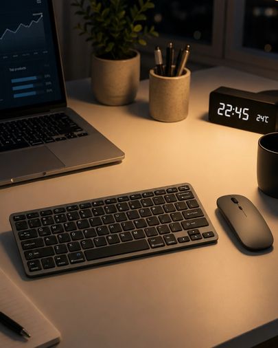 motto ticaret 126935858 Mey İthalat Telefon Tablet Ve Bilgisayar Uyumlu Kablosuz Klavye Mouse Kombini