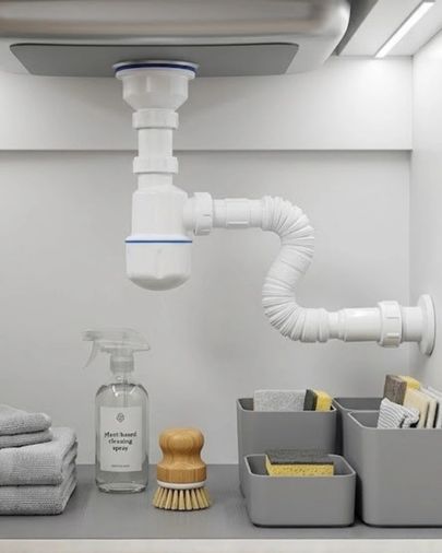 motto ticaret 127218971 Mey İthalat Esnek Gider Sifonu Lavabo İçin Koku Önleyici Tıkanma Karşıtı Bağlantı Seti