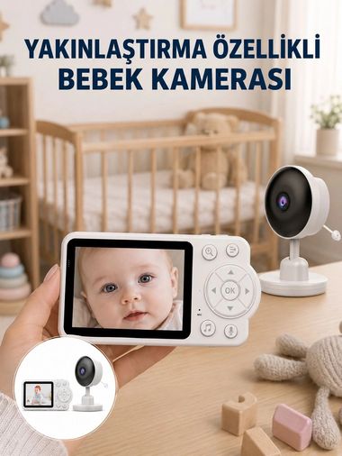 motto ticaret 132218406 Mey İthalat Fhss Teknolojili Güvenli Bebek Monitörü Net Görüntü Yeni Nesil