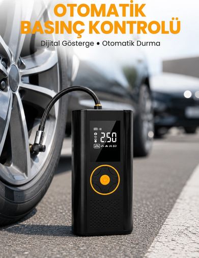 motto ticaret 132738656 Mey İthalat Otomatik Duran Dijital Hava Pompası Kompakt Ve Taşınabilir Tasarım Yeni Nesil