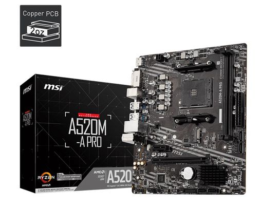 MSI A520M-A Pro AM4 Ryzen DDR4 Anakart