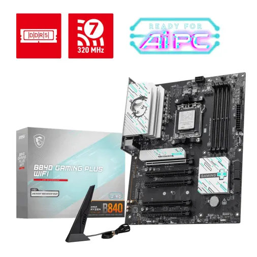 MSI B840 Gaming Plus Wi-Fi AM5 DDR5 Anakart
